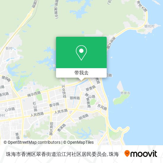 珠海市香洲区翠香街道沿江河社区居民委员会地图