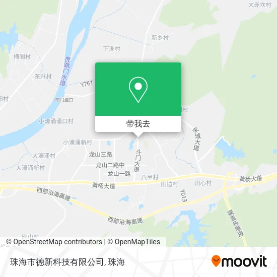 珠海市德新科技有限公司地图