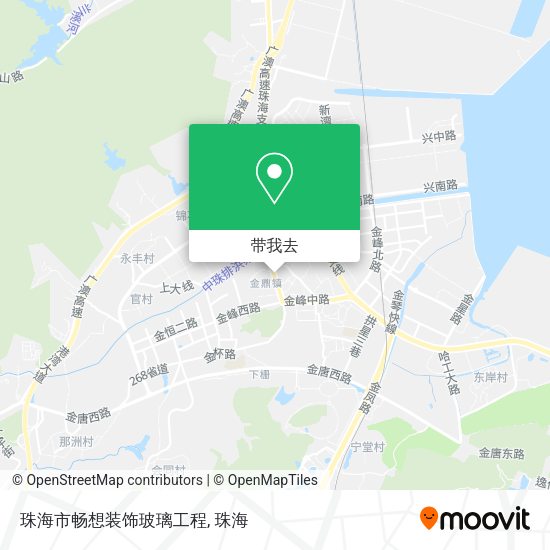 珠海市畅想装饰玻璃工程地图