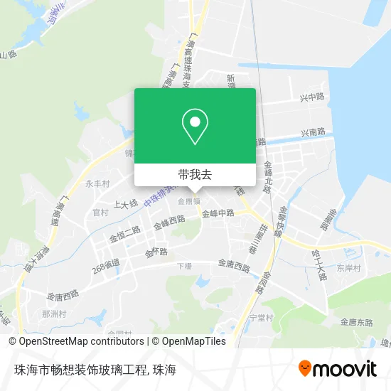 珠海市畅想装饰玻璃工程地图