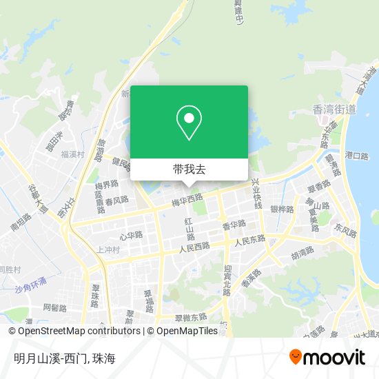 明月山溪-西门地图