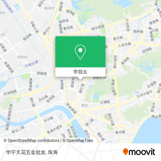 华宇天花五金批发地图
