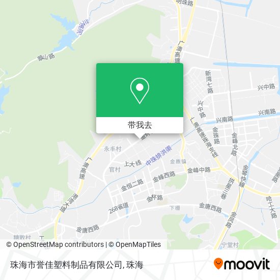 珠海市誉佳塑料制品有限公司地图