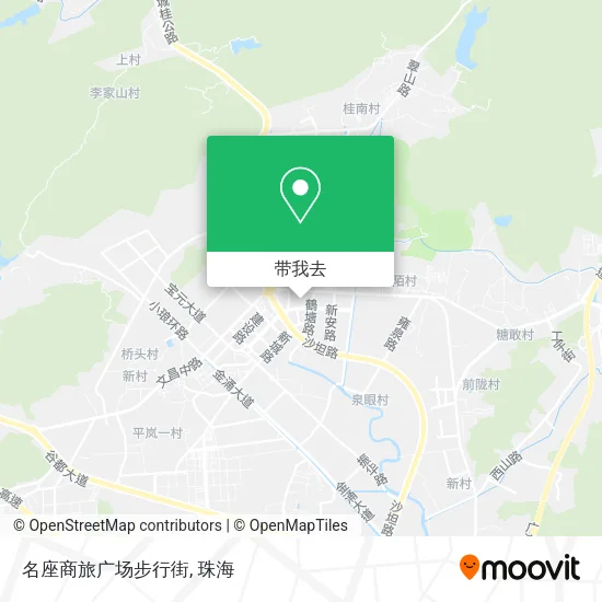 名座商旅广场步行街地图