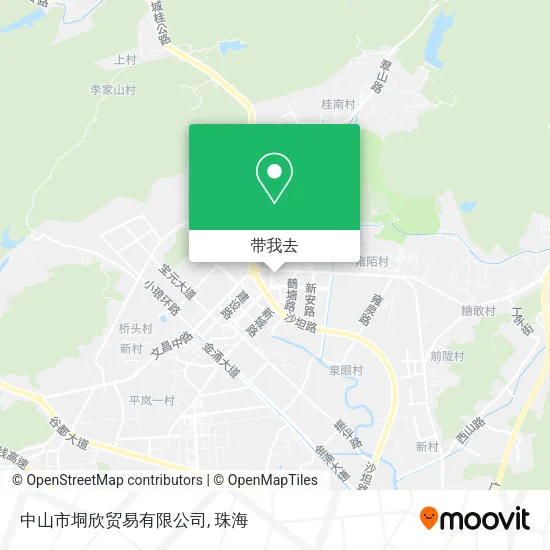 中山市垌欣贸易有限公司地图