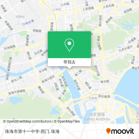 珠海市第十一中学-西门地图