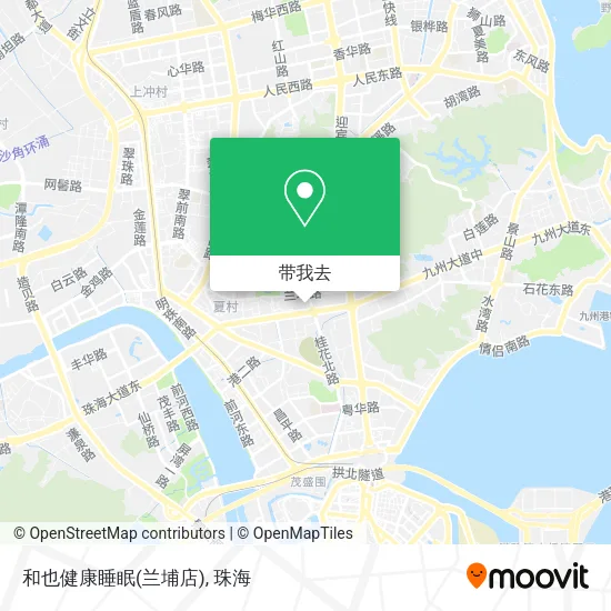 和也健康睡眠(兰埔店)地图