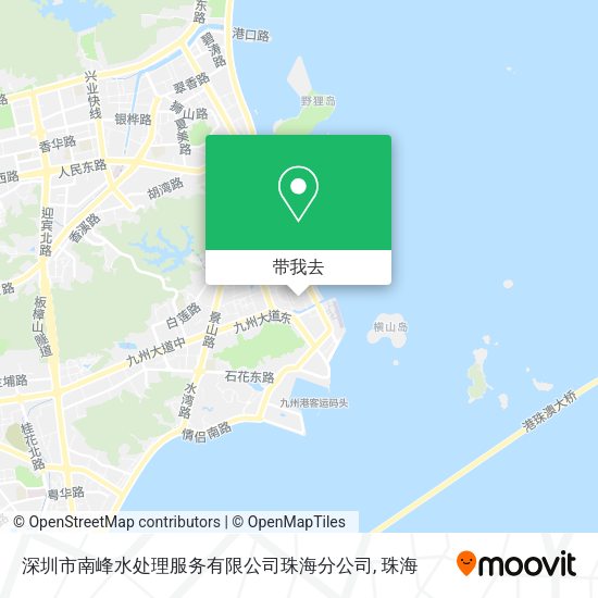 深圳市南峰水处理服务有限公司珠海分公司地图