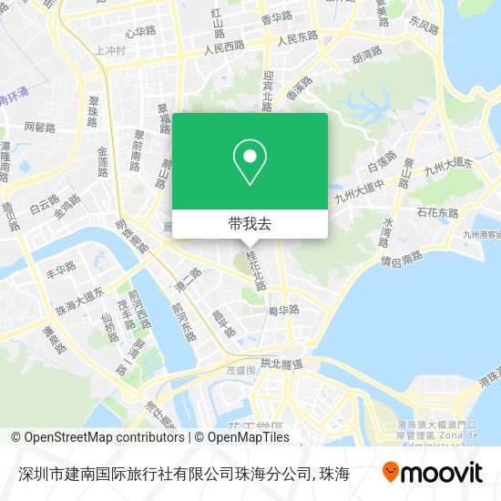 深圳市建南国际旅行社有限公司珠海分公司地图