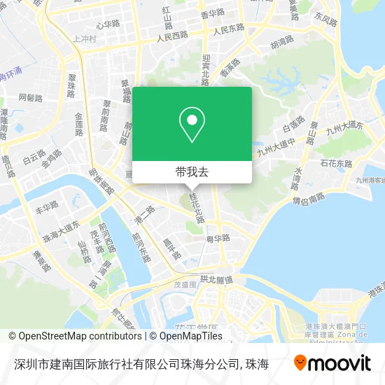 深圳市建南国际旅行社有限公司珠海分公司地图