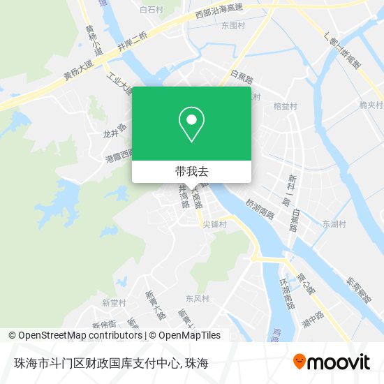 珠海市斗门区财政国库支付中心地图