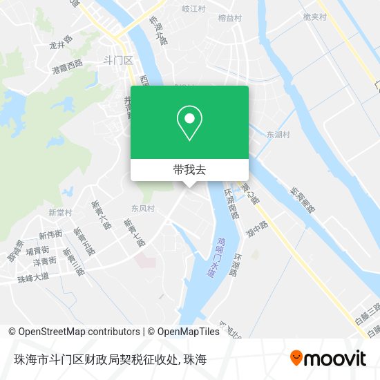 珠海市斗门区财政局契税征收处地图