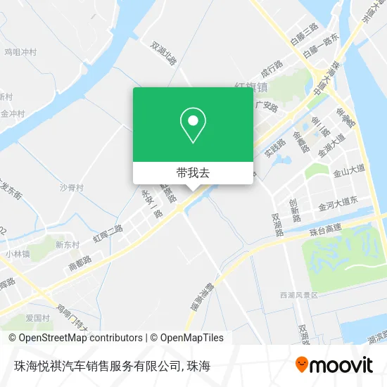 珠海悦祺汽车销售服务有限公司地图