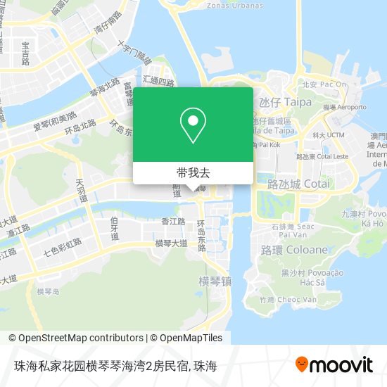 珠海私家花园横琴琴海湾2房民宿地图