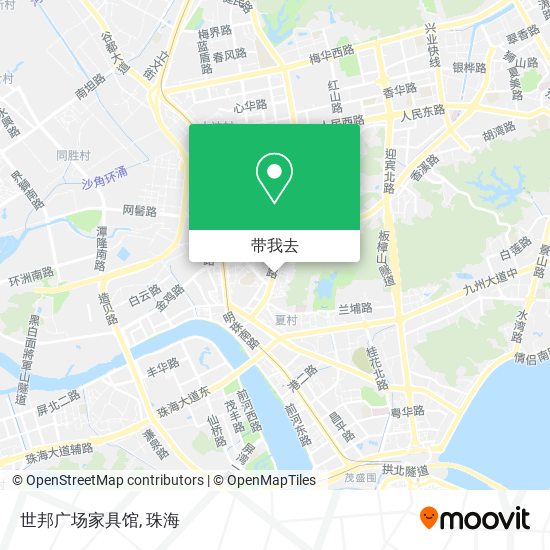 世邦广场家具馆地图
