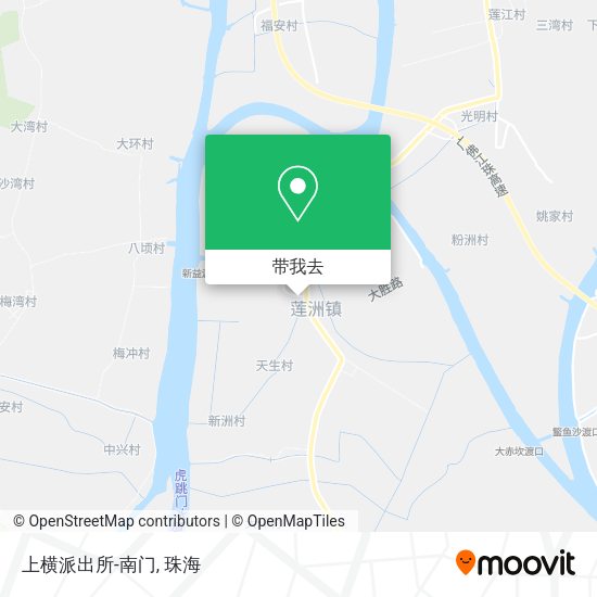 上横派出所-南门地图