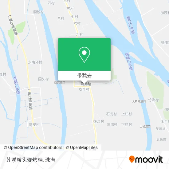 莲溪桥头烧烤档地图