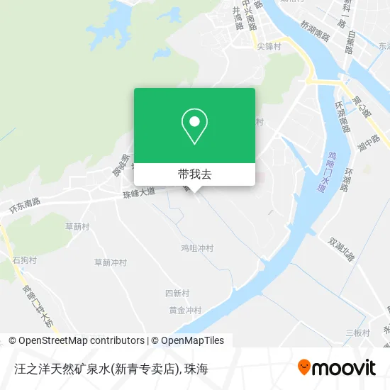 汪之洋天然矿泉水(新青专卖店)地图