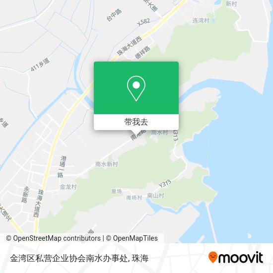金湾区私营企业协会南水办事处地图