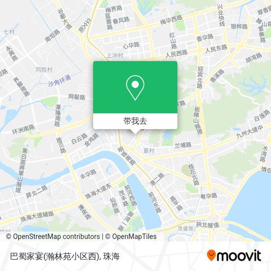 巴蜀家宴(瀚林苑小区西)地图