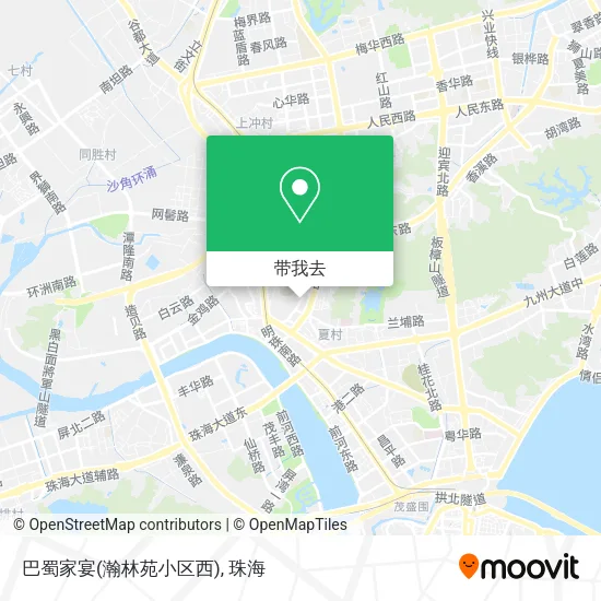 巴蜀家宴(瀚林苑小区西)地图