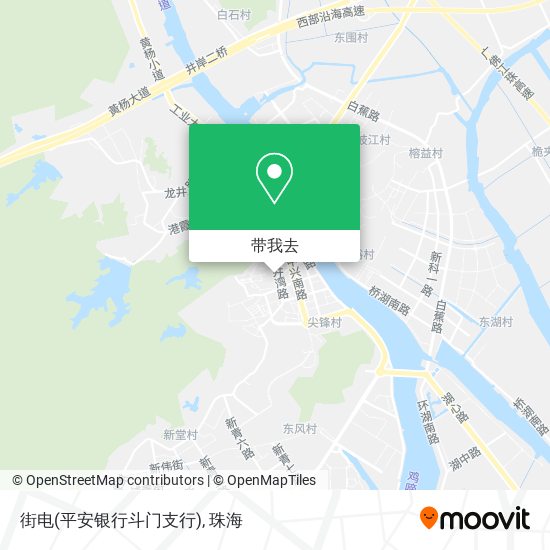 街电(平安银行斗门支行)地图