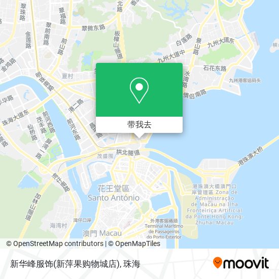 新华峰服饰(新萍果购物城店)地图