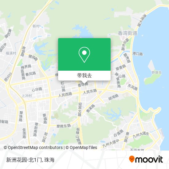 新洲花园-北1门地图