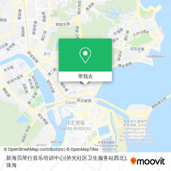 新海贝琴行音乐培训中心(侨光社区卫生服务站西北)地图