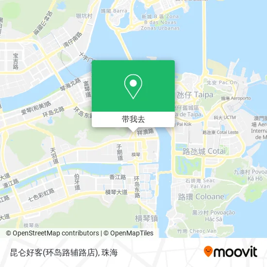 昆仑好客(环岛路辅路店)地图