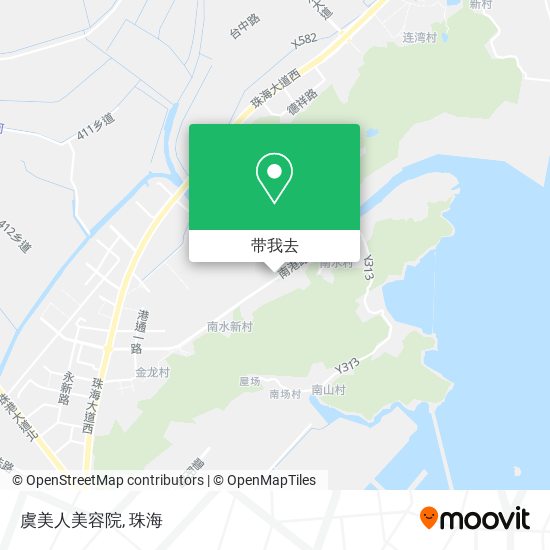 虞美人美容院地图