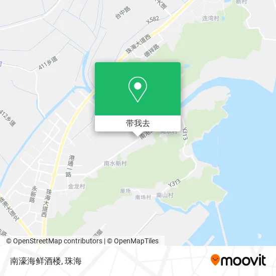 南濠海鲜酒楼地图