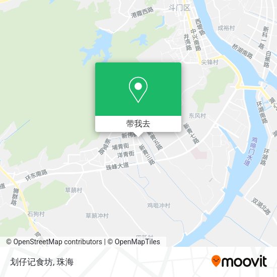 划仔记食坊地图