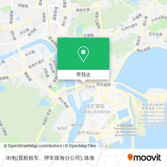 街电(晨航租车、押车珠海分公司)地图