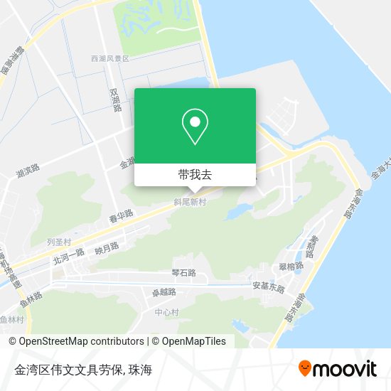 金湾区伟文文具劳保地图