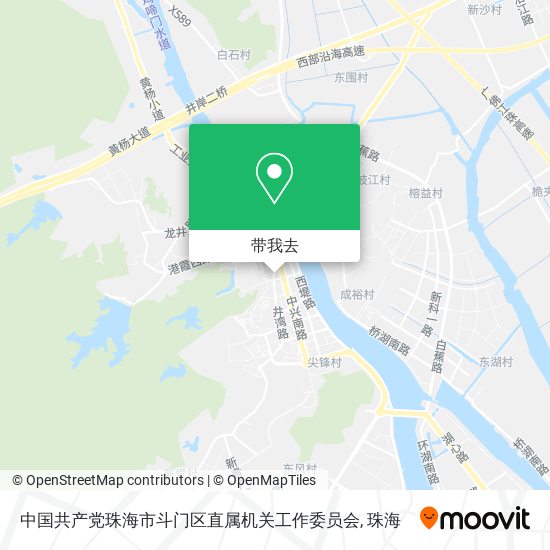 中国共产党珠海市斗门区直属机关工作委员会地图