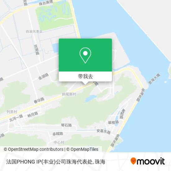 法国PHONG IP(丰业)公司珠海代表处地图