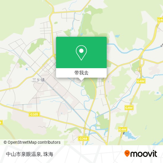中山市泉眼温泉地图