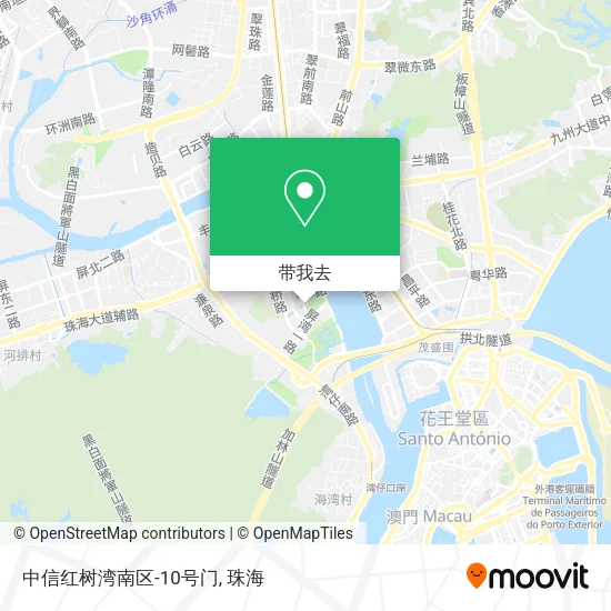 中信红树湾南区-10号门地图