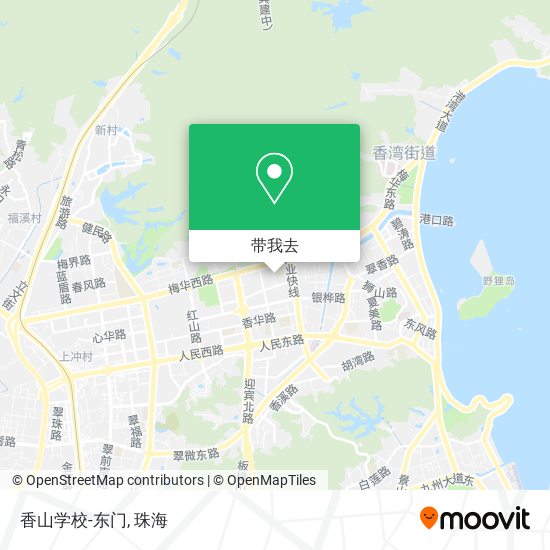 香山学校-东门地图