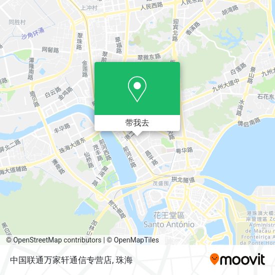 中国联通万家轩通信专营店地图