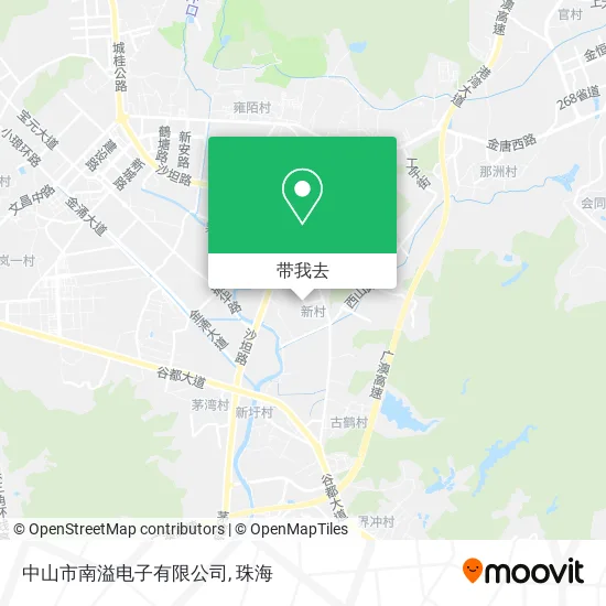 中山市南溢电子有限公司地图
