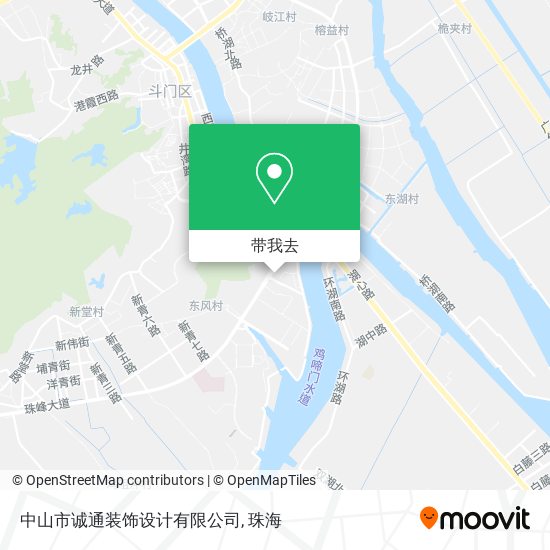 中山市诚通装饰设计有限公司地图