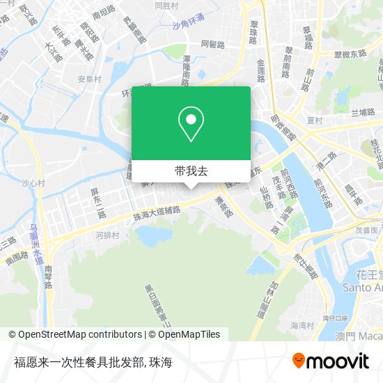 福愿来一次性餐具批发部地图