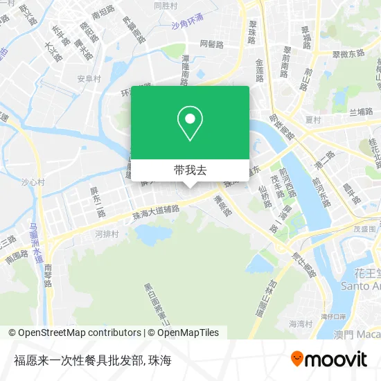 福愿来一次性餐具批发部地图