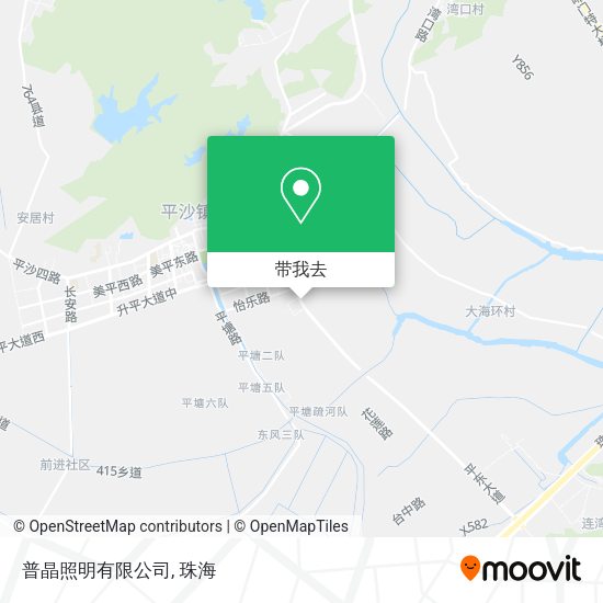 普晶照明有限公司地图