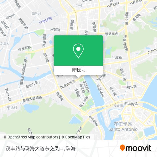 茂丰路与珠海大道东交叉口地图