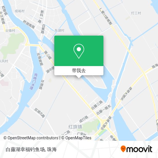 白藤湖幸福钓鱼场地图