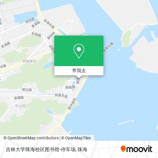 吉林大学珠海校区图书馆-停车场地图