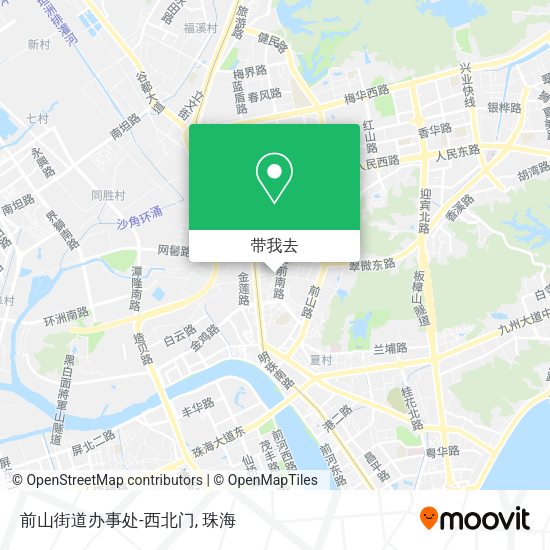 前山街道办事处-西北门地图